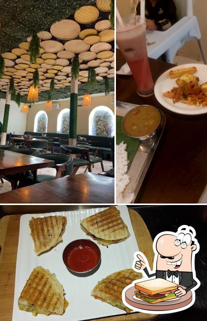 Grilled cheese sandwich at Udipi's Upahar Kalaburagi