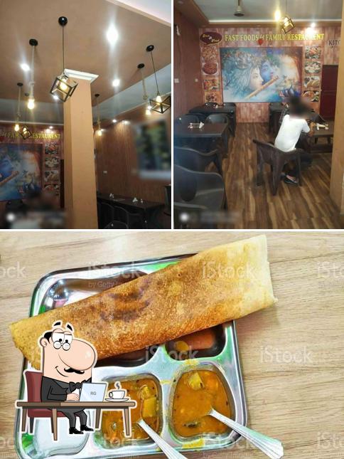 This is the photo depicting interior and food at Just A Food