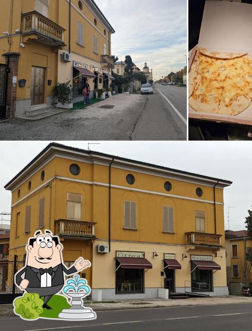 Pizzeria Mezzanotte si caratterizza per la esterno e pizza
