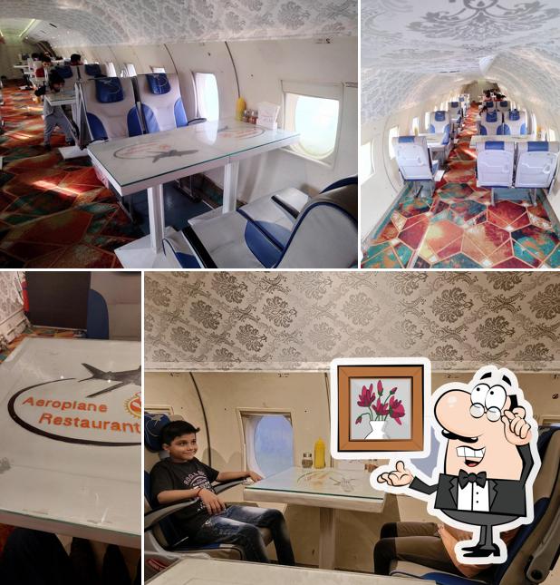 The interior of Aeroplane Resturant