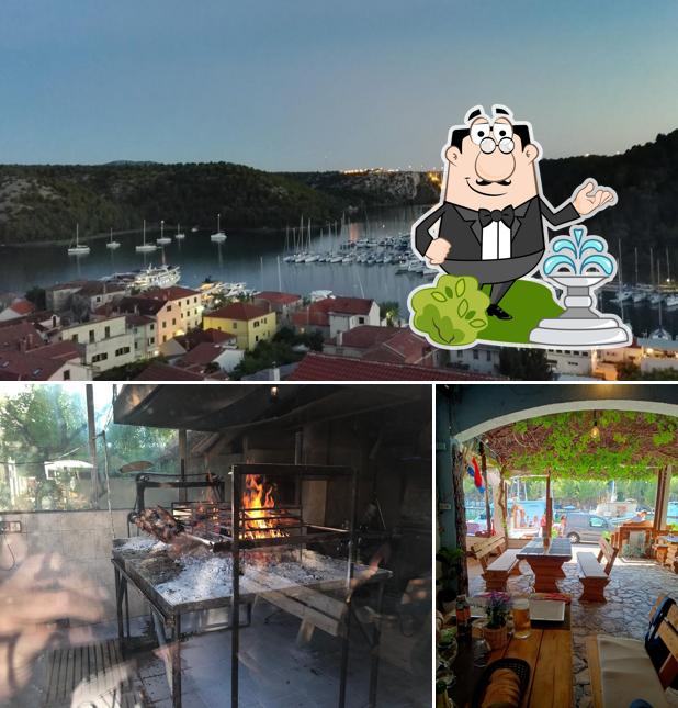 Questa è la immagine che presenta la esterno e interni di Konoba More i prstaci