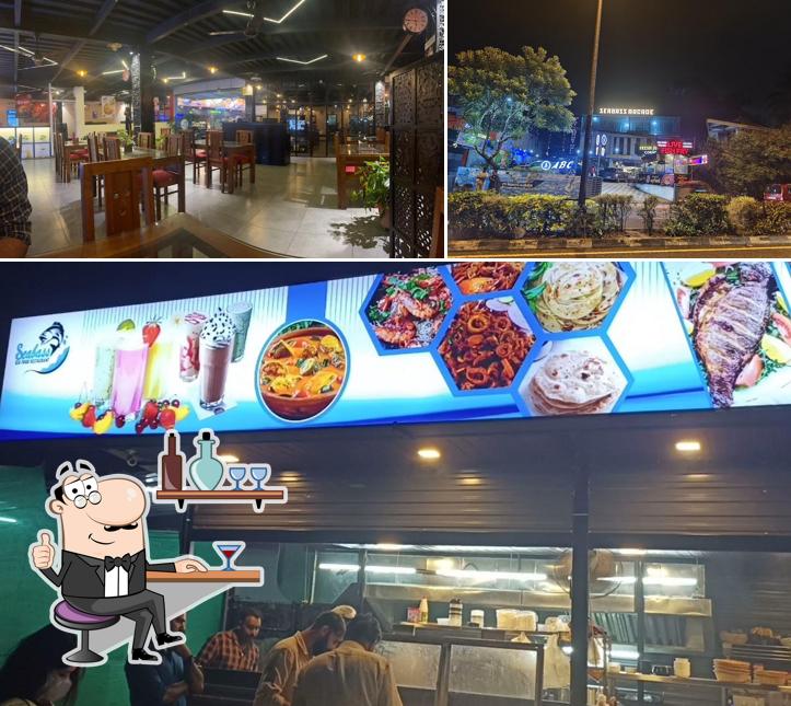 The photo of interior and exterior at Seabass