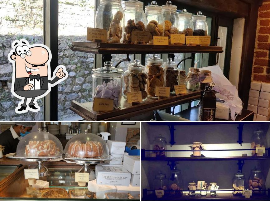 Take a seat at one of the tables at Landour Bakehouse