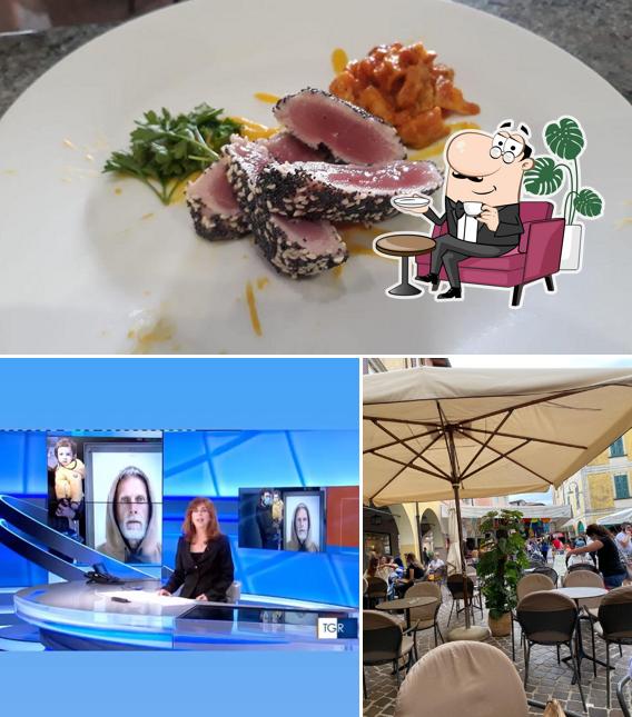 Tra le diverse cose da Saporì Ristorante Pizzeria Iseo si possono trovare la interni e cibo