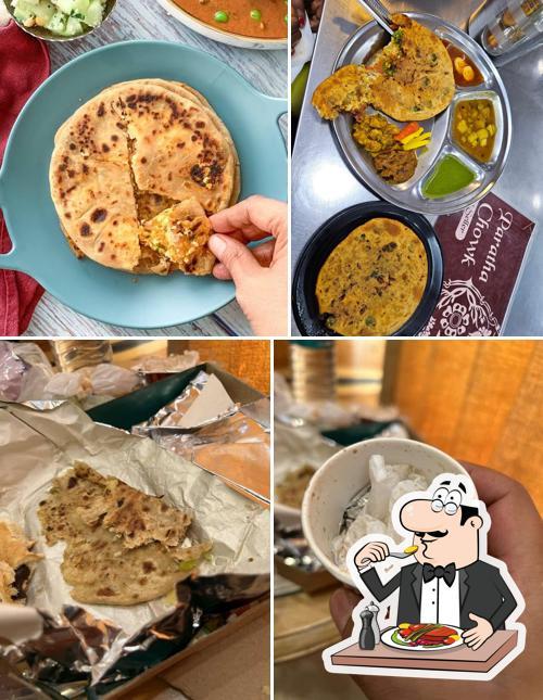Meals at sharma ji paratha wala Delhi 6