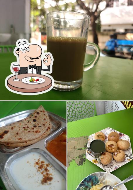 Among various things one can find food and beer at Sri Mathura Chat and Lassi