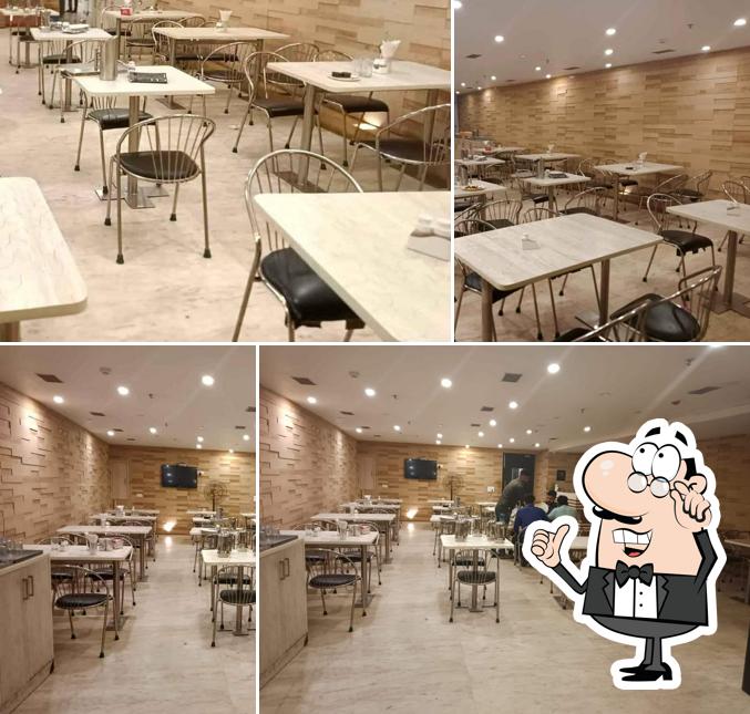The interior of New Hotel Prabhat