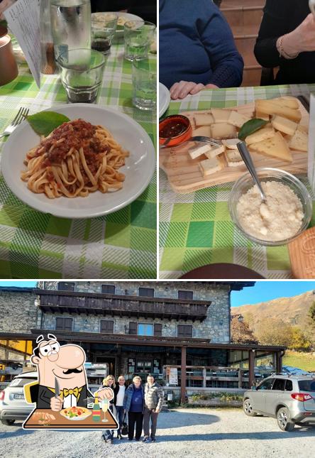 Questa è la immagine che mostra la cibo e esterno di Ristorante @ Agriturismo Cà Di Racc