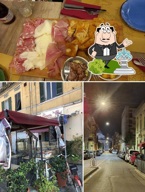 La foto della esterno e cibo di Pizzeria Le Mura