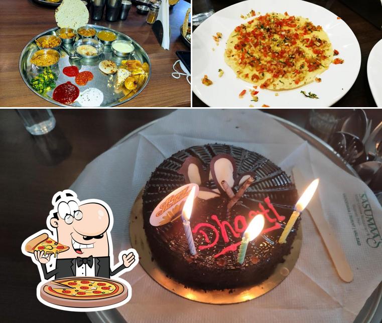 Try out pizza at Sasumaa's Multi Cuisine Restaurant & Gujarati Thali