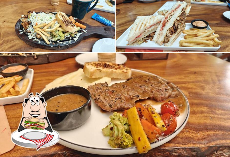 Club sandwich at Fress Trees Garden & Cafe, Edappally