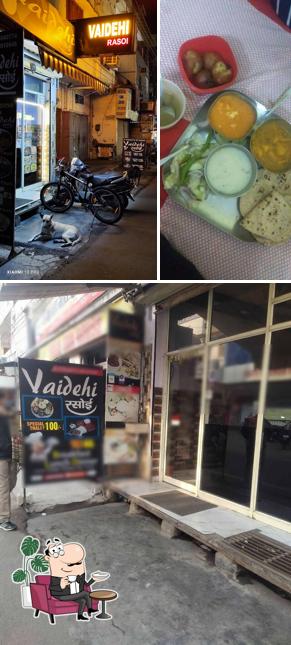 The interior of Vaidehi Rasoi