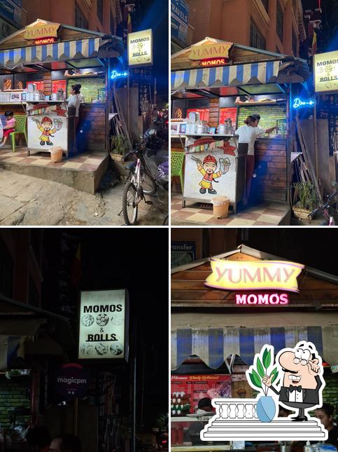 The exterior of Yummy momos and rolls