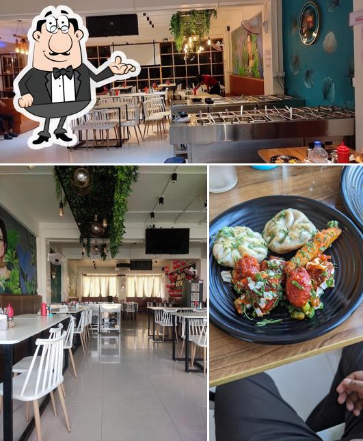 The interior of The D Pizza