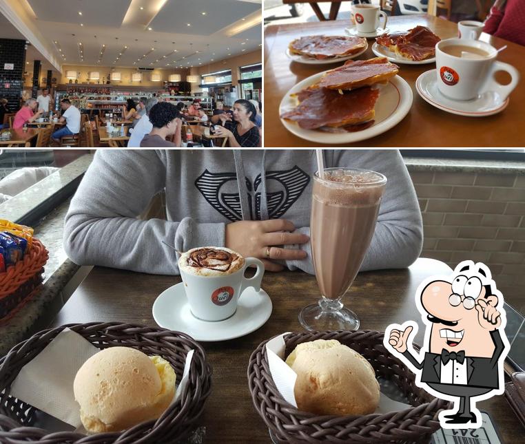 O interior do Padaria Pão de Queijo