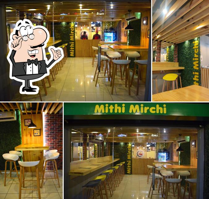 The interior of Mithi Mirchi 56 Dukan Indore