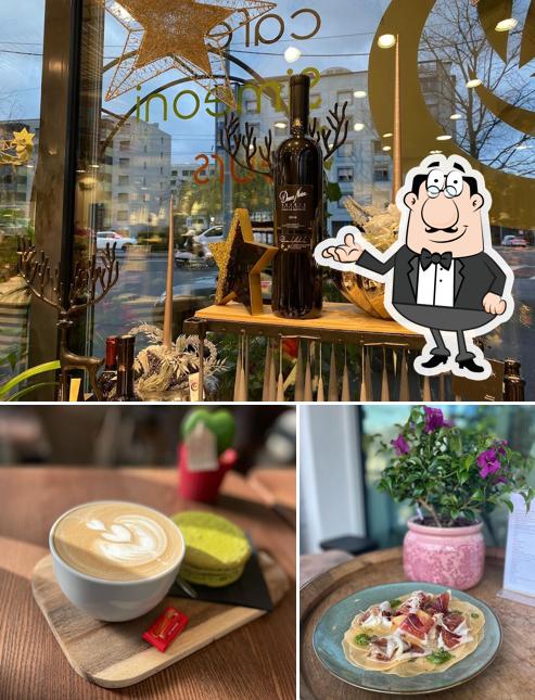 Tra le diverse cose da Café Simeoni Fleurs - Espace Gourmand si possono trovare la interni e esterno