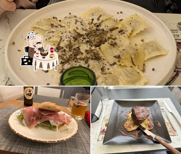 Cibo al Ristorante vino e cucina