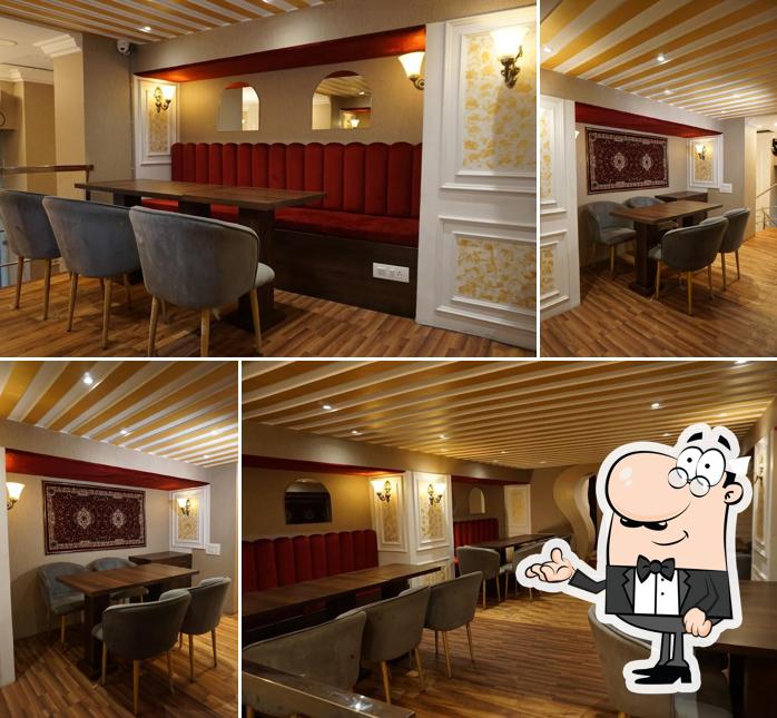 The interior of Shakahari Restaurant