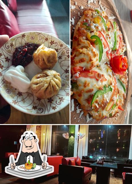 The picture of food and interior at Dream Café
