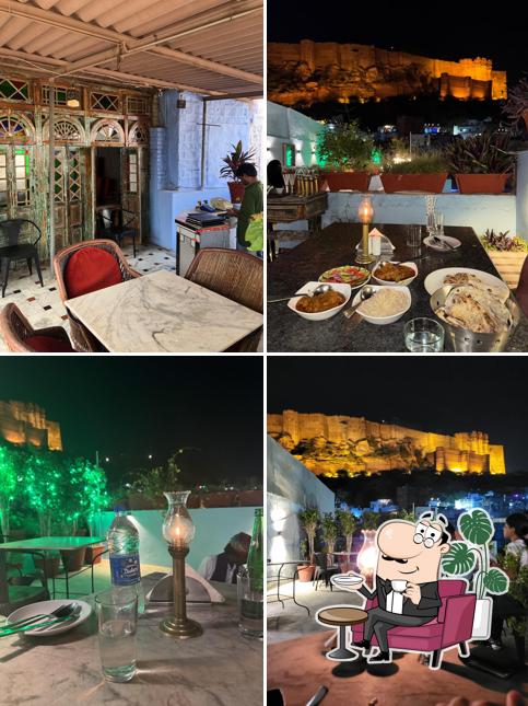 Take a seat at one of the tables at Indigo Restaurant