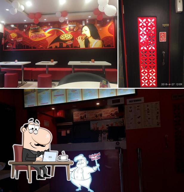 Take a seat at one of the tables at Mr. & Mrs. Idly