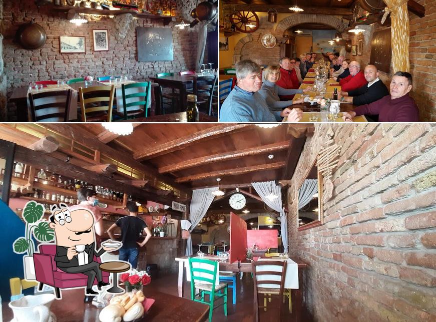 Gli interni di Osteria alla Busa