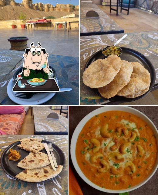 Macaroni and cheese at The Art Bliss Cafe Jaisalmer