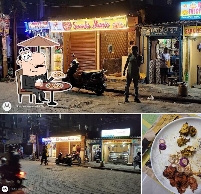 Take a look at the photo depicting exterior and food at Snacks Mania