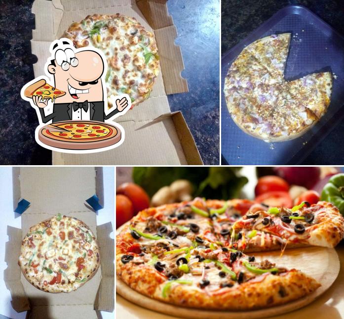 Pick various kinds of pizza
