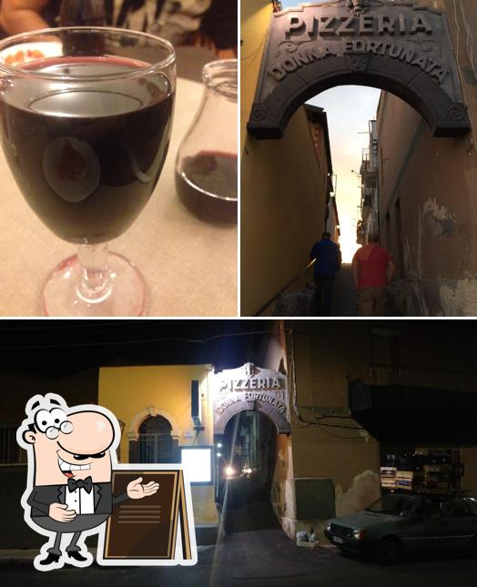 La foto della esterno e bevanda di Ristorante Pizzeria Donna Fortunata