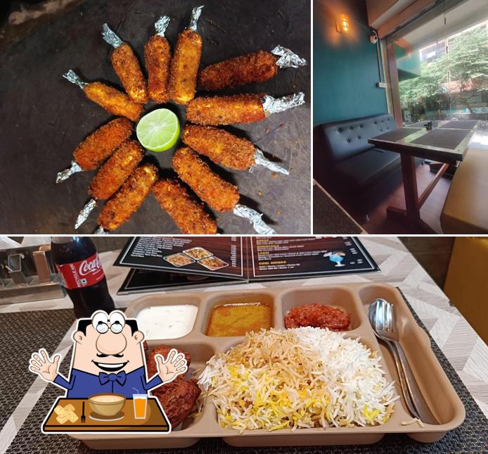 This is the image showing food and interior at Ayaansh Foods Family restaurant -Authentic Hyderabad Biryani