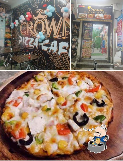 Food at Crown Pizza Cafe