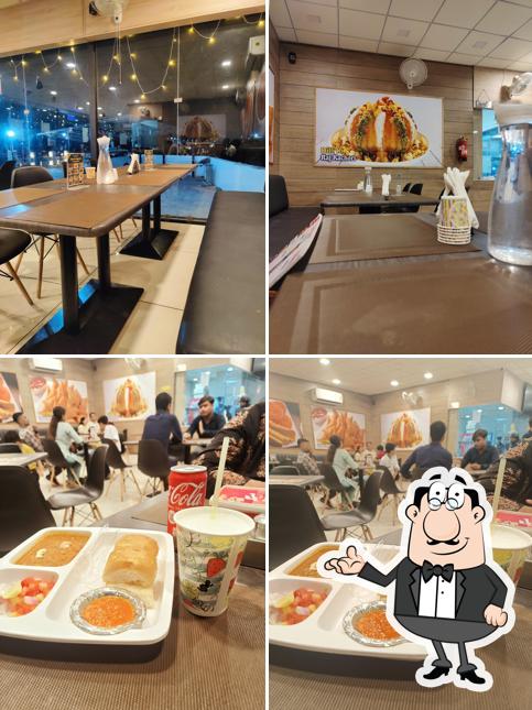 The interior of Garvi Gujarat Farsan Mart