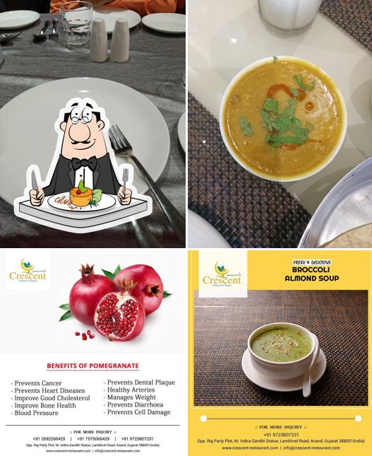 Food at Crescent Restaurant and Banquet