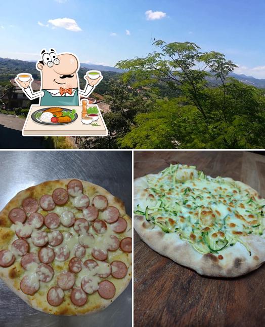 Questa è la immagine che mostra la cibo e esterno di Pizzeria Di Peccerillo Ciro