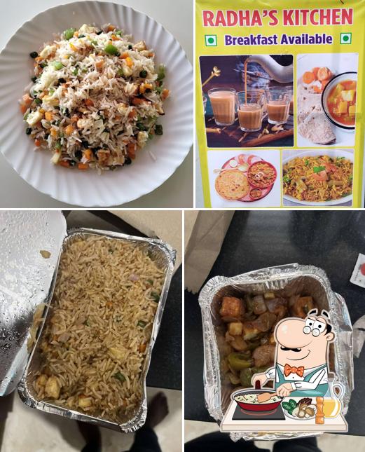Fried rice at Radha's kitchen