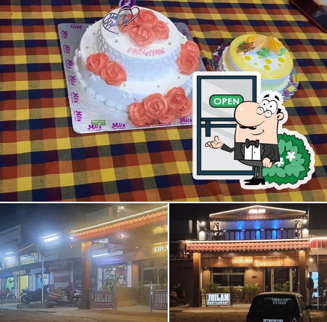 The image of Jhilam Restaurant’s exterior and food