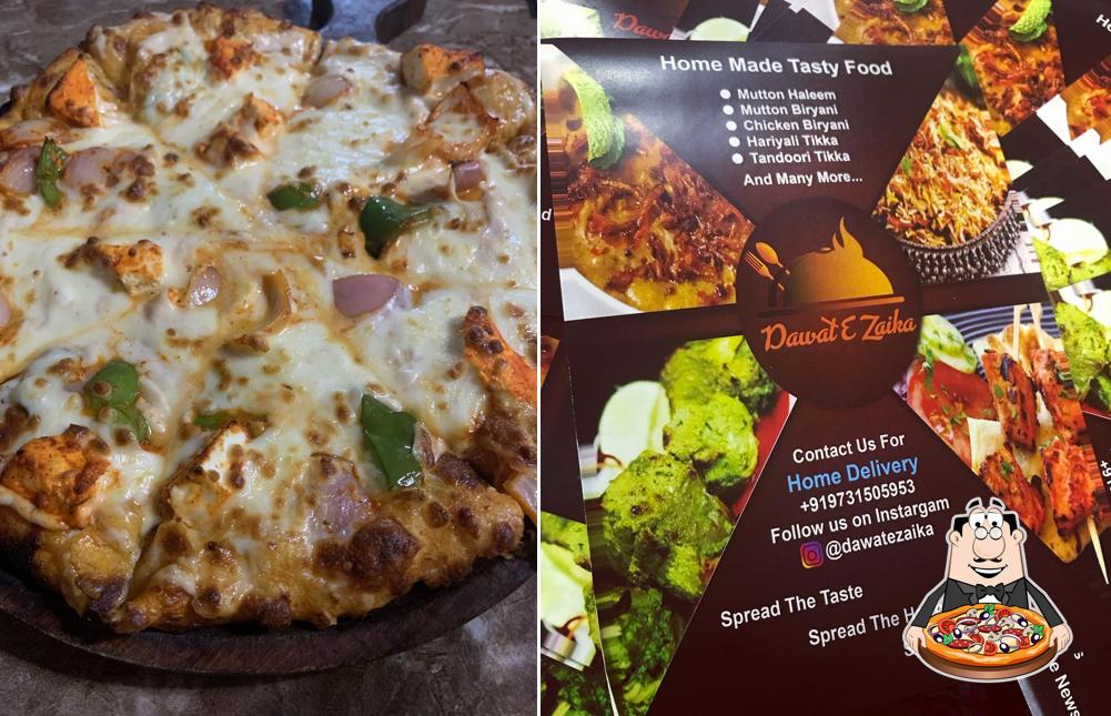 Try out pizza at Daawat - e - Zaika
