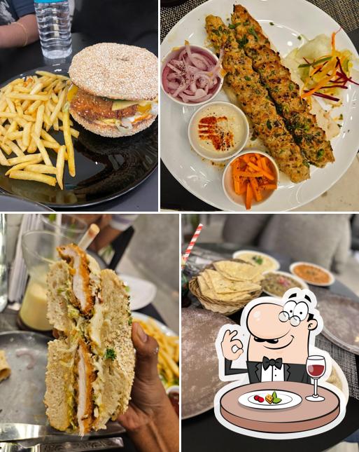 Food at The Law Cafe with Diwaniya Mediterranean Kitchen