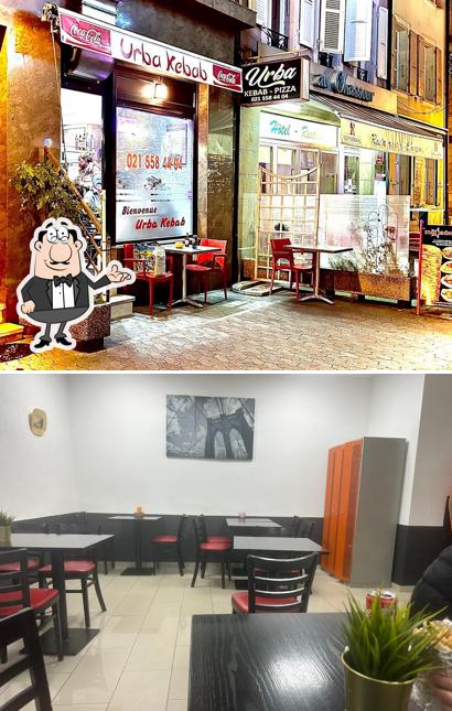 Gli interni di Urba Kebab