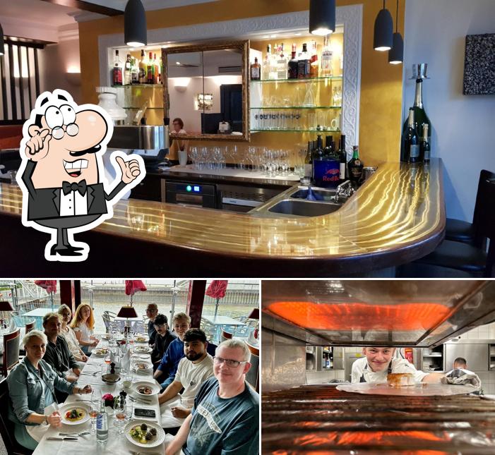 Zur Post se distingue par sa intérieur et comptoir de bar