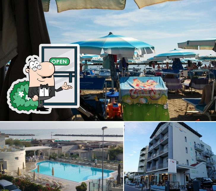L'area esterna è una caratteristica importante di Hotel Saint Tropez