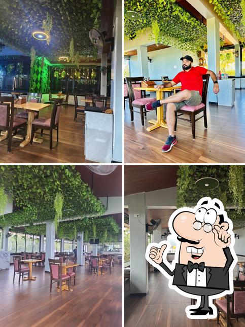 The interior of Ginger Cafe Mahabaleshwar