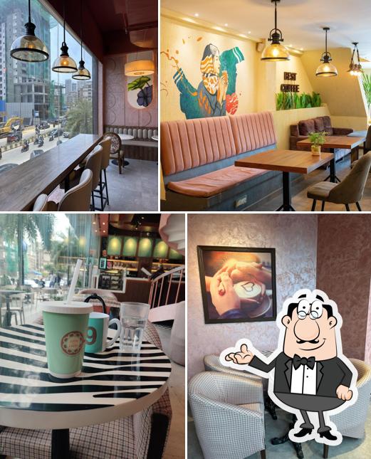 Take a seat at one of the tables at Love & Latte Oshiwara