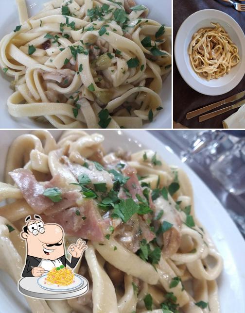 Spaghetti alla carbonara al Trattoria Al Castagno