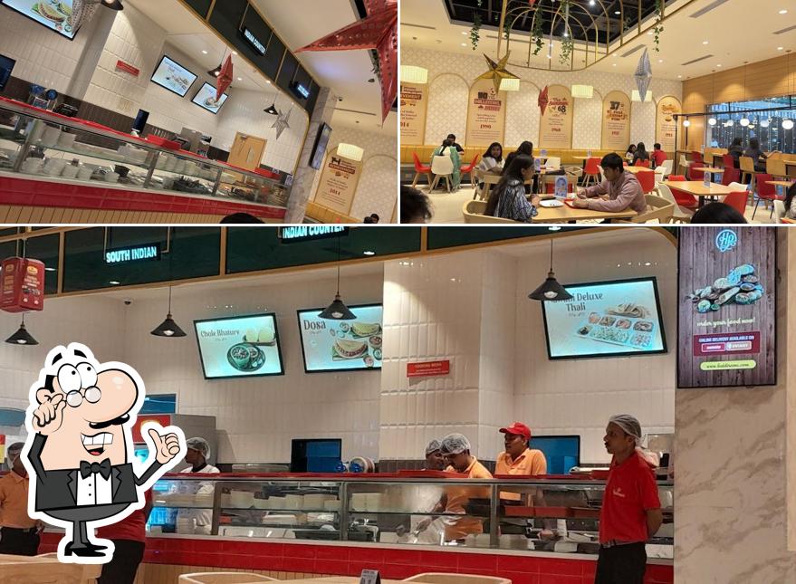 The interior of Haldiram's