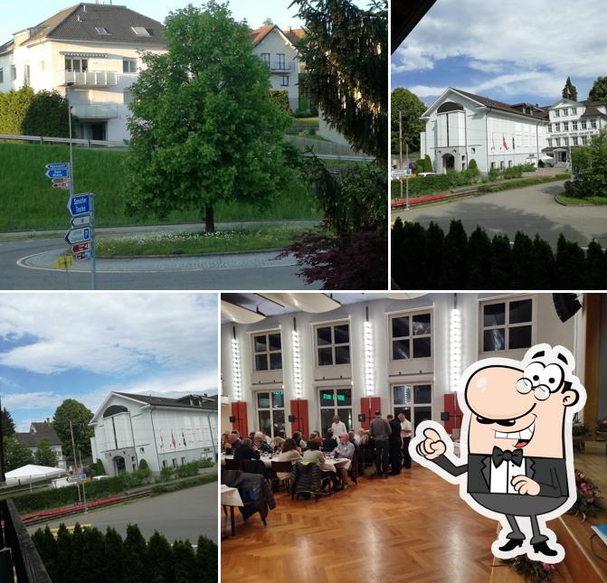 Curiosa tra l'area esterna di Hotel zur Linde