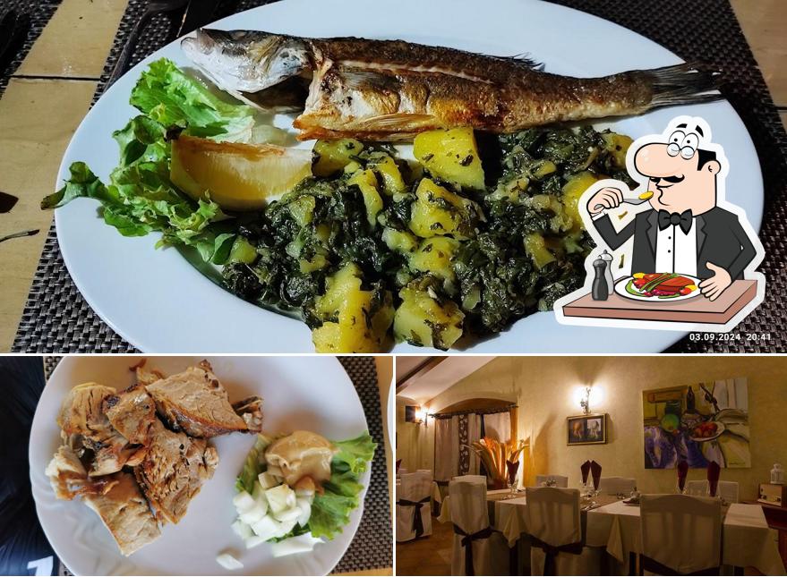 Questa è la foto che mostra la cibo e interni di Konoba Cocaletto