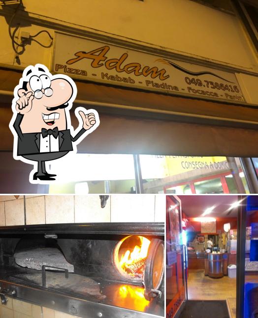 Gli interni di Adam Pizza e Kebab